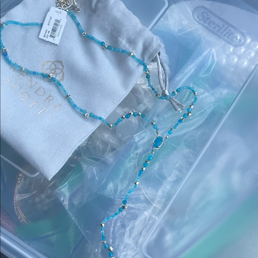 Kendra Scott Blue Beaded Necklace - Picture 1 of 5